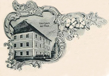 Datei:Apotheke 01 Georgsapotheke 01 Filiale der Bogener Apotheke 1840 - Postkarte Gruss aus Mitterfels 1901 det.jpg