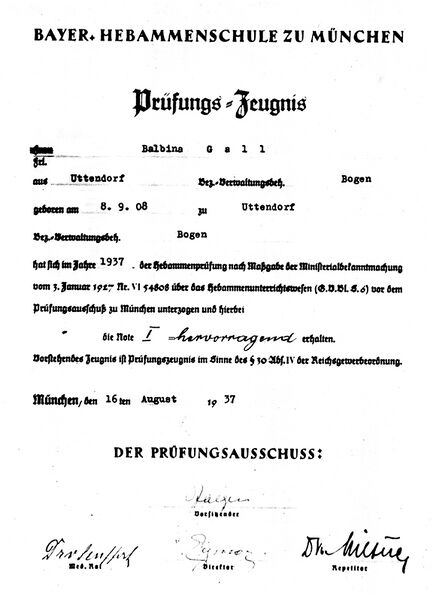 Datei:Balbina Gall 05 Hebammenausbildung mit Hervorragend abgeschlossen.jpg